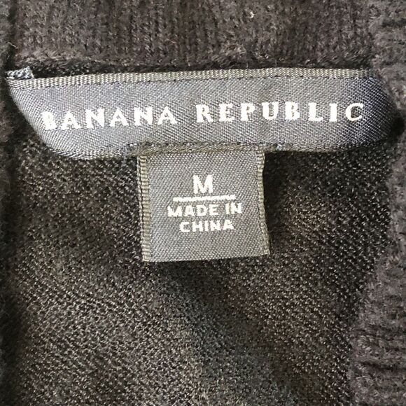 Banana Republic  Womens Medium Open Cardigan Linen Blend Size Medium - Picture 3 of 13
